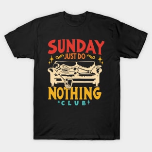 Sunday Just Do Nothing Club T-Shirt